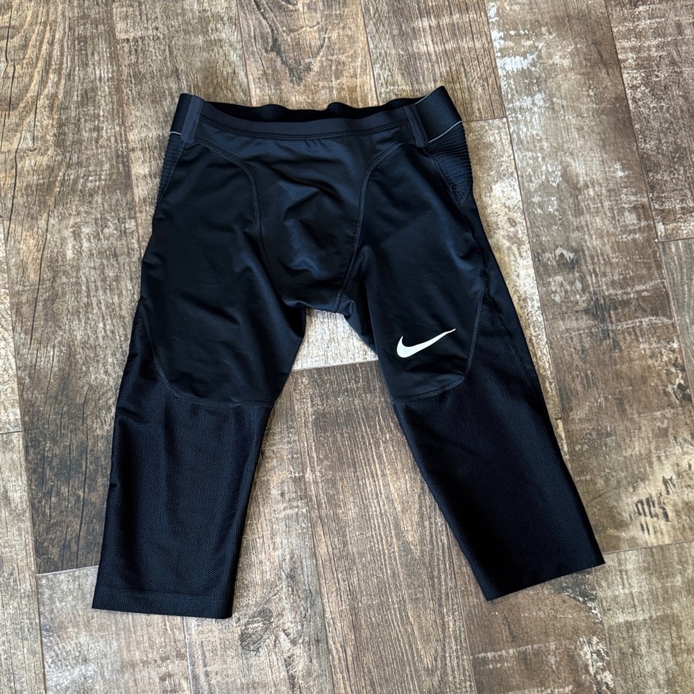 Nike Black Leggings with White Swoosh